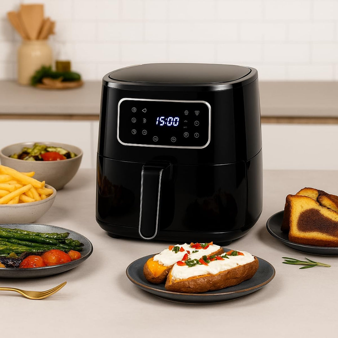 alpina Heissluftfritteuse 4.5L - Airfryer für 3 bis 4 Personen - Air Fryer mit Digitalanzeige - Eins