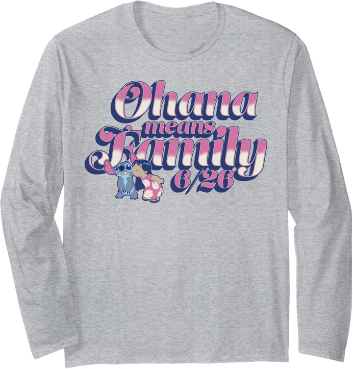 Disney Lilo & Stitch 626 Stitch Day Ohana Means Family Langarmshirt
