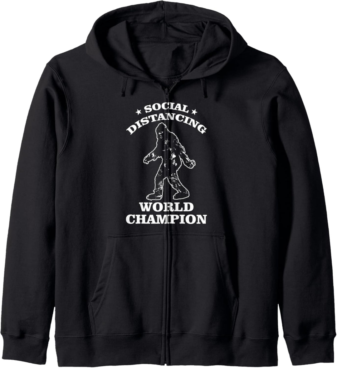 Social Distancing Weltmeister - Bigfoot Sasquatch Kapuzenjacke