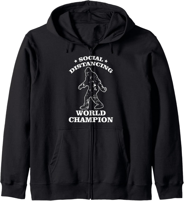 Social Distancing Weltmeister - Bigfoot Sasquatch Kapuzenjacke