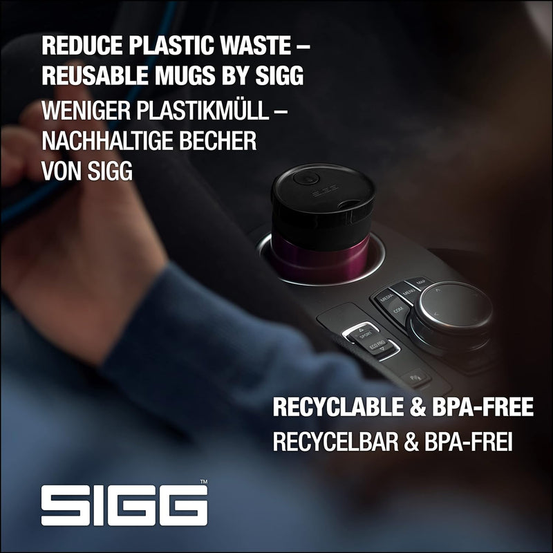 SIGG Miracle Thermobecher (0.27 L / 0.47 L), schadstofffreier und isolierter Kaffeebecher, auslaufsi