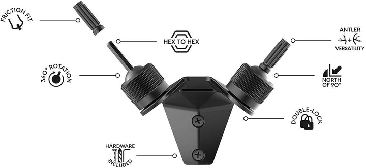 RACK HUB RH2 Match Set Geweih Montageset Fest, Fest