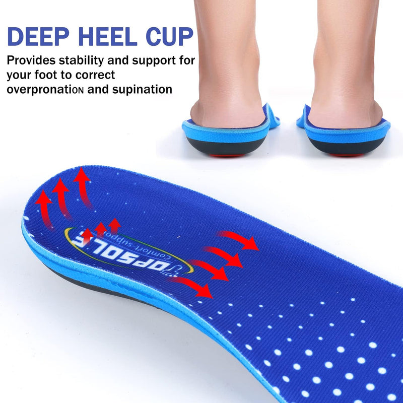 TOPSOLE Orthopädische Einlegesohlen, Plantar fasziitis Einlegesohle, Plattfuss Einlegen, Metatarsalg