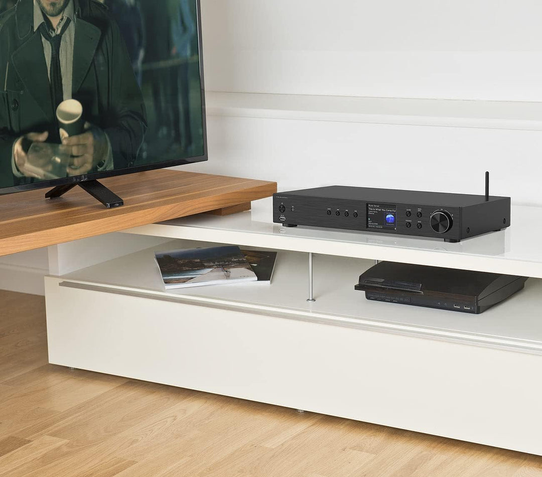 VR-Radio WLAN Radio: Digitaler WLAN-HiFi-Tuner, Internetradio, DAB+, Bluetooth, schwarz (Receiver DA
