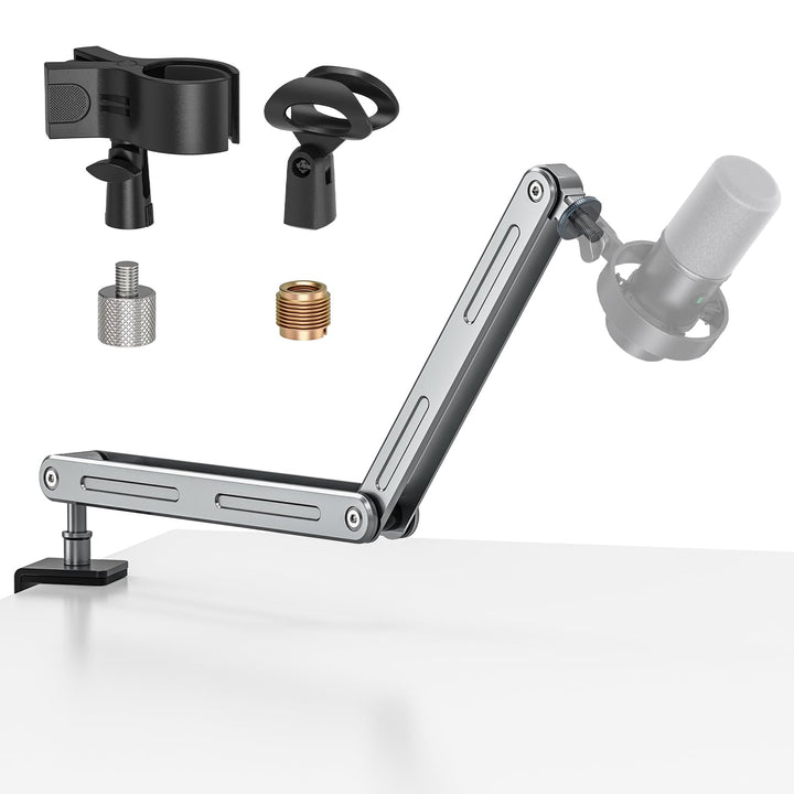 Aluminium Mikrofon Arm Tisch für Live-Streaming, Singe, Gaming | Aluminium Mikrofonständer Schreibti