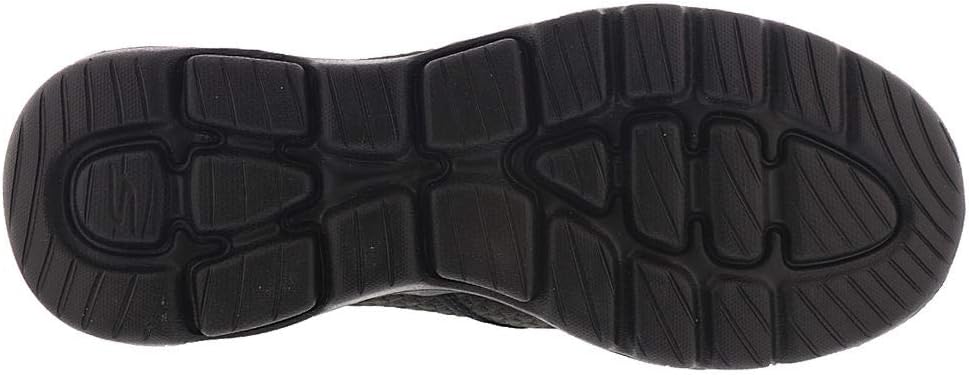 Skechers Herren Go Walk 5 Apprize Slip On Sneaker 42 EU Black Textile Synthetic Black Trim, 42 EU Bl