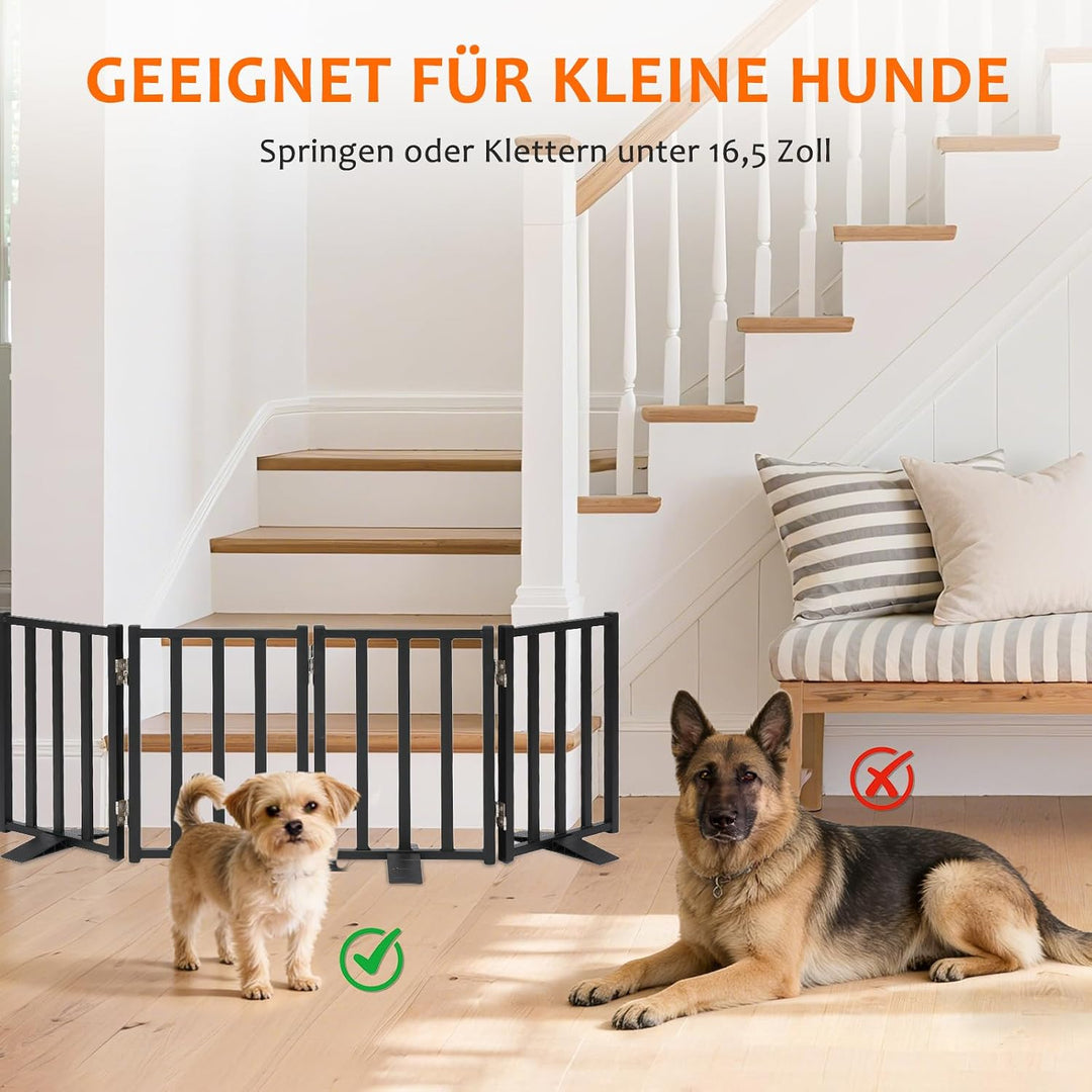 Snagle Paw Hundegitter, 42 cm Niedriges Absperrgitter Hund mit Standfüssen, Freistehendes Welpengitt