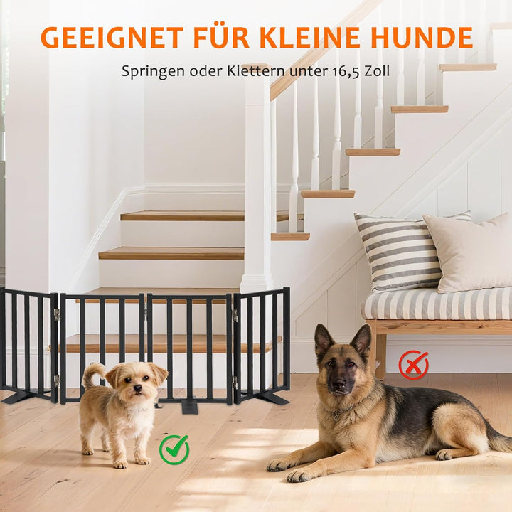 Snagle Paw Hundegitter, 42 cm Niedriges Absperrgitter Hund mit Standfüssen, Freistehendes Welpengitt