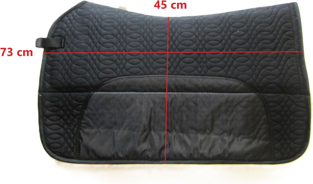 PS Pferdeartikel Westernpad, Sattelunterlage mit Lammfell -Spezial- Square Skirt Braun, Braun
