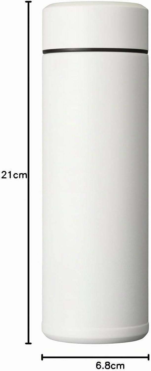 Kyocera isolierte Slim-Trinkflasche mit keramischer Innenbeschichtung, 12 Stunden heiss, 24 Stunden