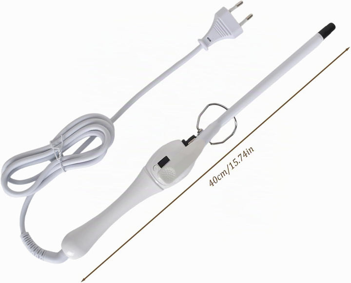 9mm Mini Lockenstäb, Lockenstab Kleine Locken, Professional LCD-Display Lockenwickler 100-210℃, Kera