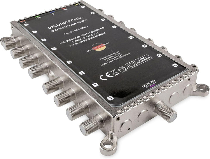 ECO Multischalter-SAT 5/16 für 16 Teilnehmer/Quattro & Quad-LNB fähig/Digital, HDTV, FullHD, 4K, UHD