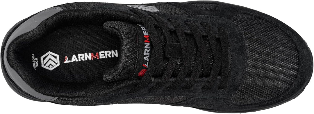 LARNMERN PRO Sicherheitsschuhe Herren Arbeitsschuhe mit Stahlkappe Leicht SRC rutschfest Sportlich S