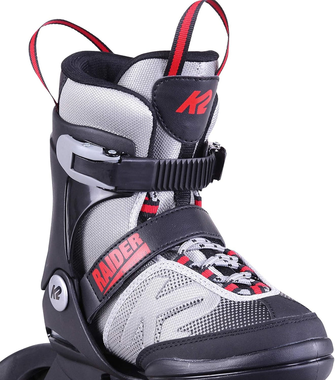 K2 Jungen Raider Inline Skates L (EU: 35-40 / UK: 3-7 / US: 4-8) grey - red, L (EU: 35-40 / UK: 3-7