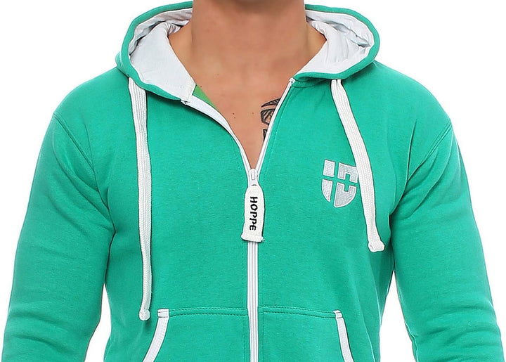 Herren Jumpsuit – Weicher & Bequemer Hausanzug XXL grün (green), XXL grün (green)