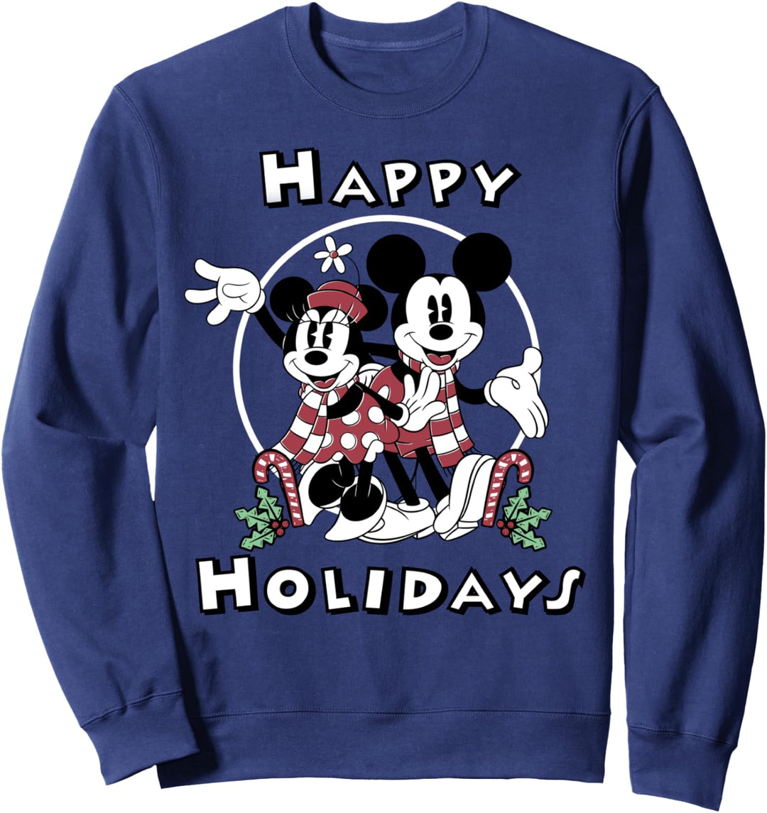 Disney Mickey And Friends Christmas Happy Holidays Portrait Sweatshirt