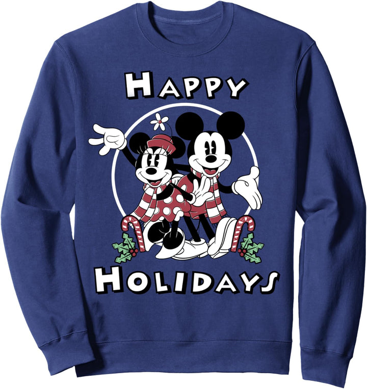 Disney Mickey And Friends Christmas Happy Holidays Portrait Sweatshirt