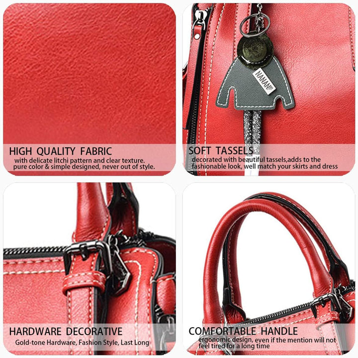 BUKESIYI Damen Tasche Umhängetasche Handtasche Frauen Klein Schultertasche Weekender Lack PU Leder C