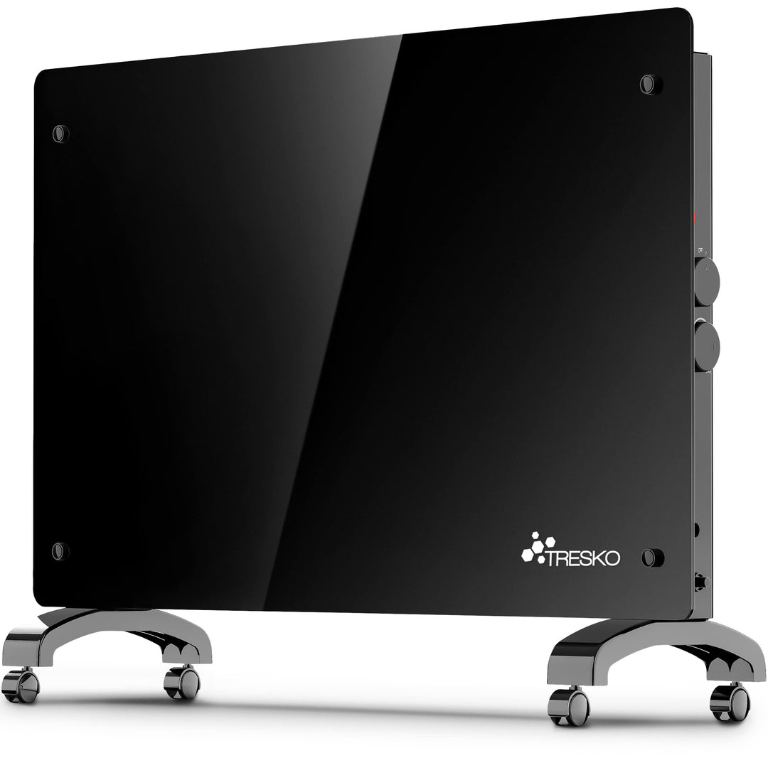TRESKO® Glaskonvektor Elektroheizung 1500 Watt | Glasheizung elektrisch | Konvektor Heizung Heizkörp