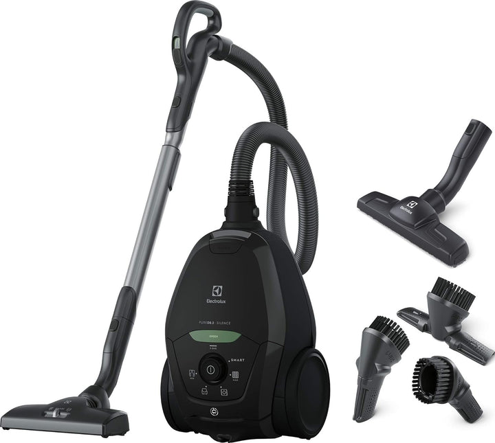 Electrolux PD82-GREEN Staubsauger mit Beutel, Leistung max. 600W, AeroPro Saugsystem, 2 Bürsten, 3in