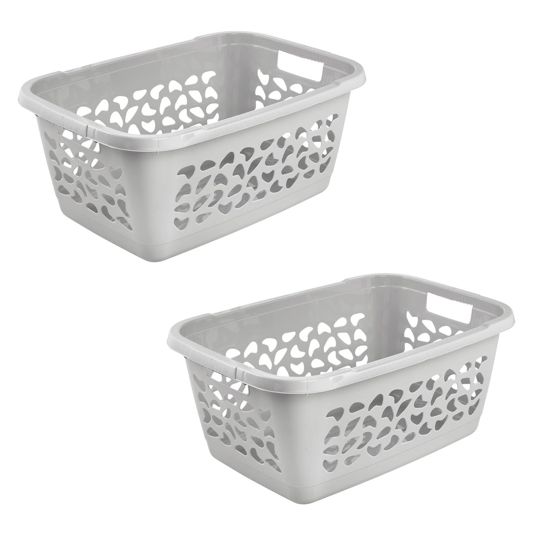keeeper jost 2x Wäschekorb, Luftdurchlässiges Dekor, 52 l, Nordic Grey Nordic Grey 2x 52 L, Nordic G