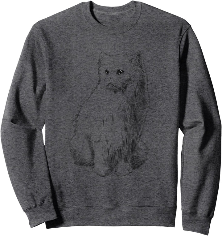 Sitzende Katze Perserkatze Sweatshirt