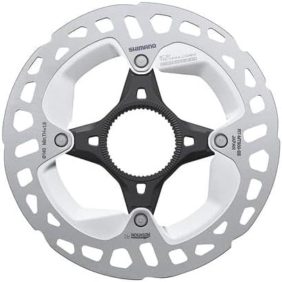 SHIMANO RT-MT800 Bremsscheibe Center-Lock silber/schwarz 2020 Scheibenbremse vorne silver/black 140m