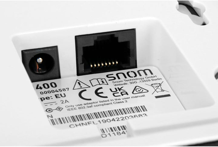 Snom M400 SC IP DECT Singlecell-Basisstation, bis zu 20 Mobilteile, bis zu 10 Paralell-Anrufe und 20