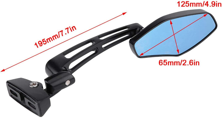 Verkleidungsspiegel Motorradspiegel, 1 Paar Aluminiumlegierung Motorrad Seitenrückspiegel Für Kawasa