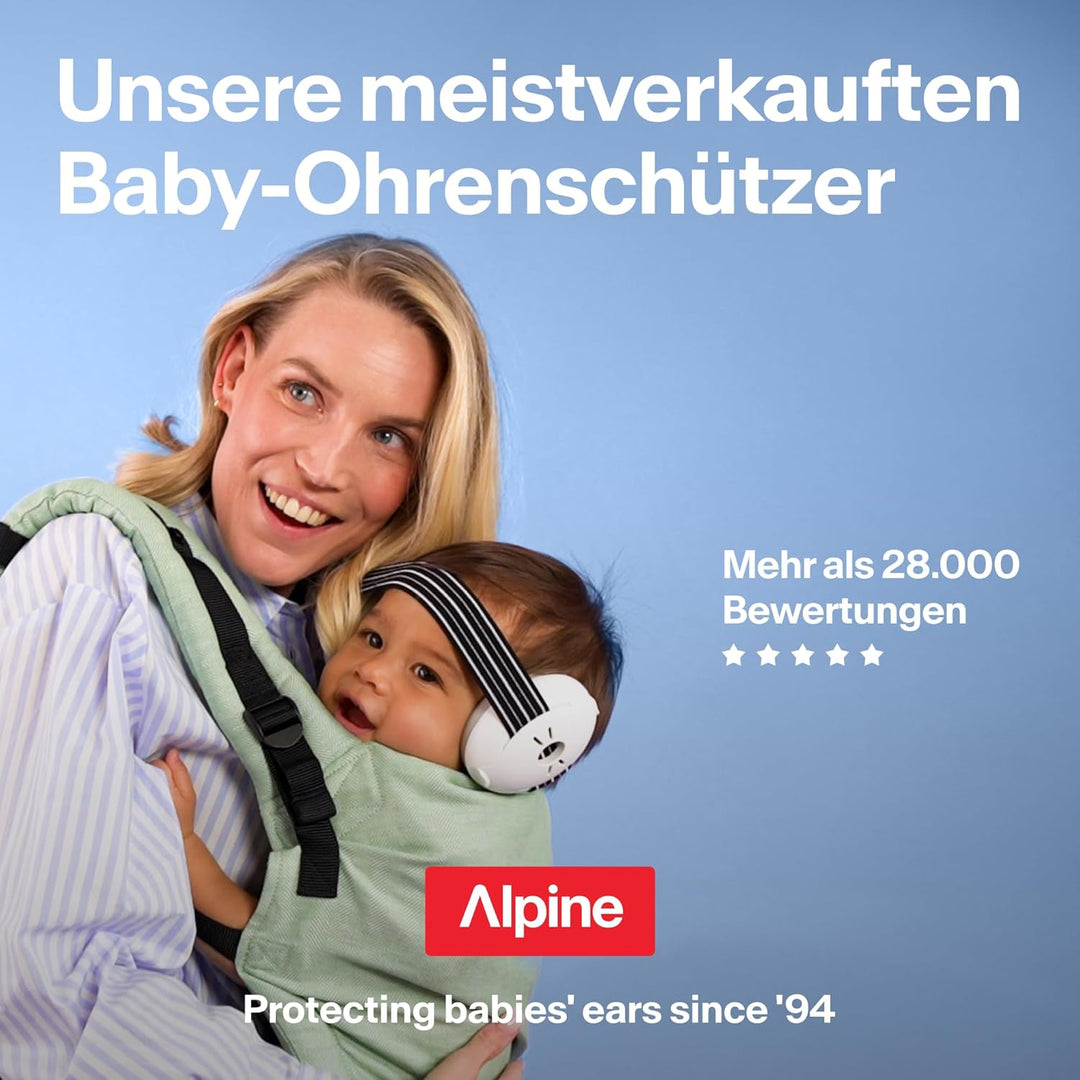 Alpine Muffy Baby Kapselgehörschützer - Gehörschutz für Babys und Kleinkinder von 12 bis 36 Monate -