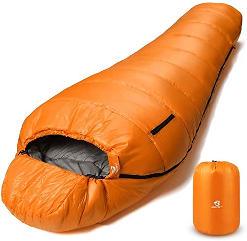 Bessport Schlafsack -10 ℃ - 15 ℃ 4 Jahreszeiten Winter Mumienschlafsack Wasserabweisend Schlafsack f