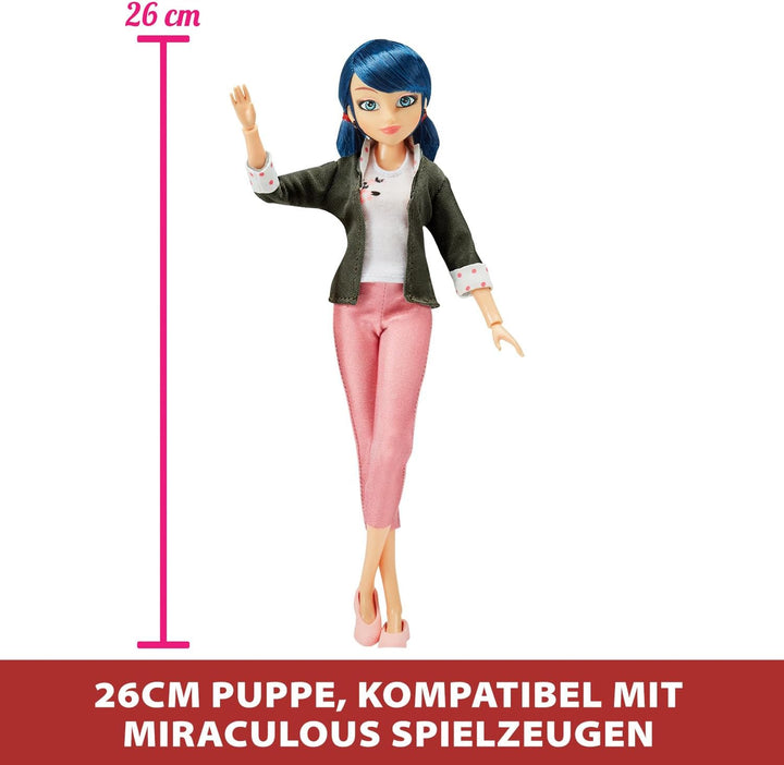 Bandai - Miraculous Ladybug - Ankleidepuppe 26 cm mit zwei Outfits - Ladybug - P50355