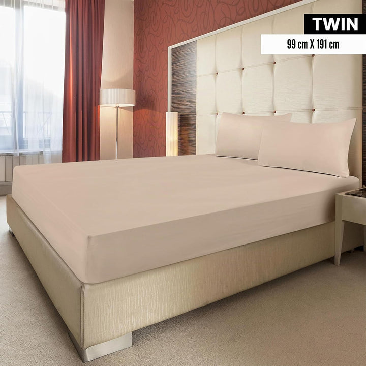 Utopia Bedding Spannbettlaken für Doppelbetten – Grosspackung mit 6 Bettlaken – weiche gebürstete Mi