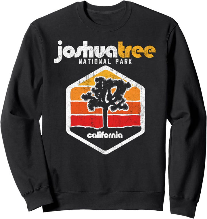 Joshua Tree Vintage Minimalist Badge Graphic Sweatshirt