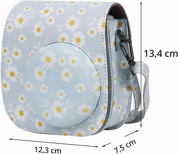 QICNMFA Schutzhülle kompatibel mit Fujiilm Mini 12 11 9 8 8+ Sofortbildkamera, Kameratasche aus PU-L