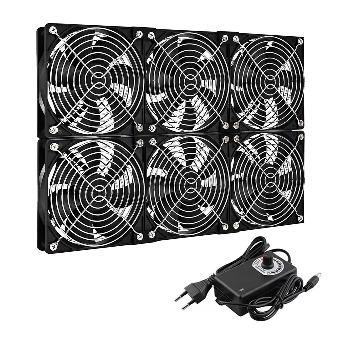 Lüfter, 120mm Gehäuselüfter 230V mit Drehzahlregler und Netzstecker Gehäuse Lüfter 3000 U/min Kühler