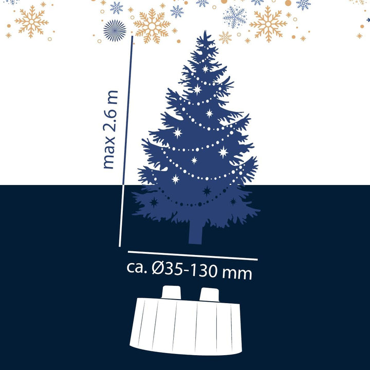 Weihnachtsbaumständer - Christbaumständer für echten Weihnachtsbaum - Tannenbaumständer für Innen -