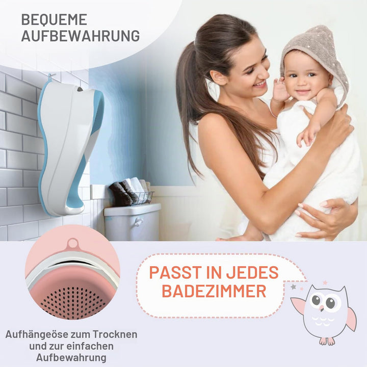 BABYLON DOLPHIN Badewannensitz Baby Ab 0-6 Monate – Ergonomisches Kinder Badewanne – Hypoallergen, S