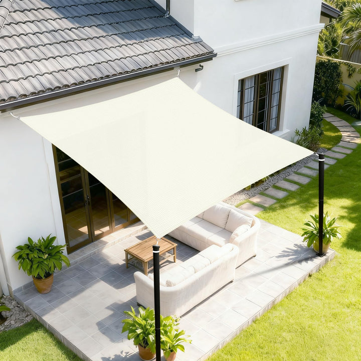Sunnylaxx 3x3m Sonnensegel Rechteckig,420D Oxfordgewebe Wasserdicht Sonnenschutz Sunsegel UV-Schutz,