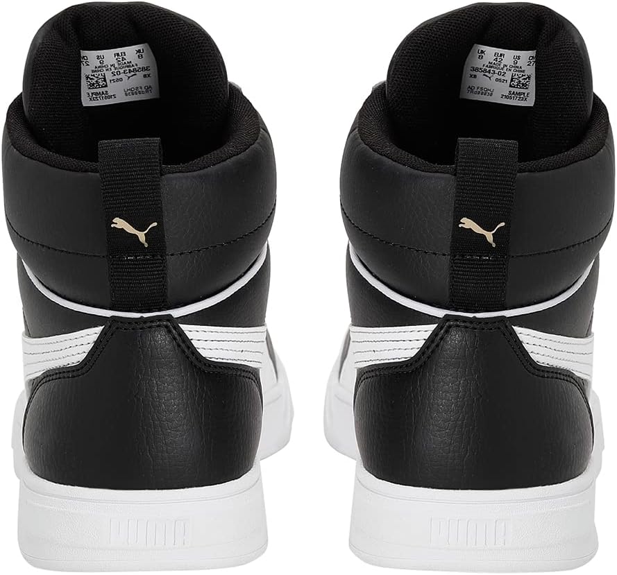 Puma Jungen Puma Caven 2.0 MidSneaker 44.5 EU Puma Black Puma White Puma Team Gold Ebony, 44.5 EU Pu