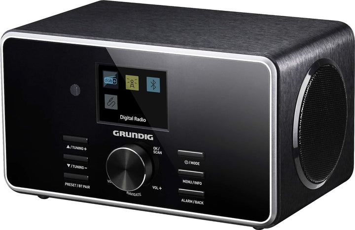 GRUNDIG DTR 4500 DAB+ Digital Radio schwarz Schwarz Stereo 2.0 / Bluetooth & DAB+ Single, Schwarz St