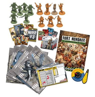 CMON | Zombicide 2. Edition – Fort Hendrix | Erweiterung | Kennerspiel | Dungeon Crawler | 1-6 Spiel