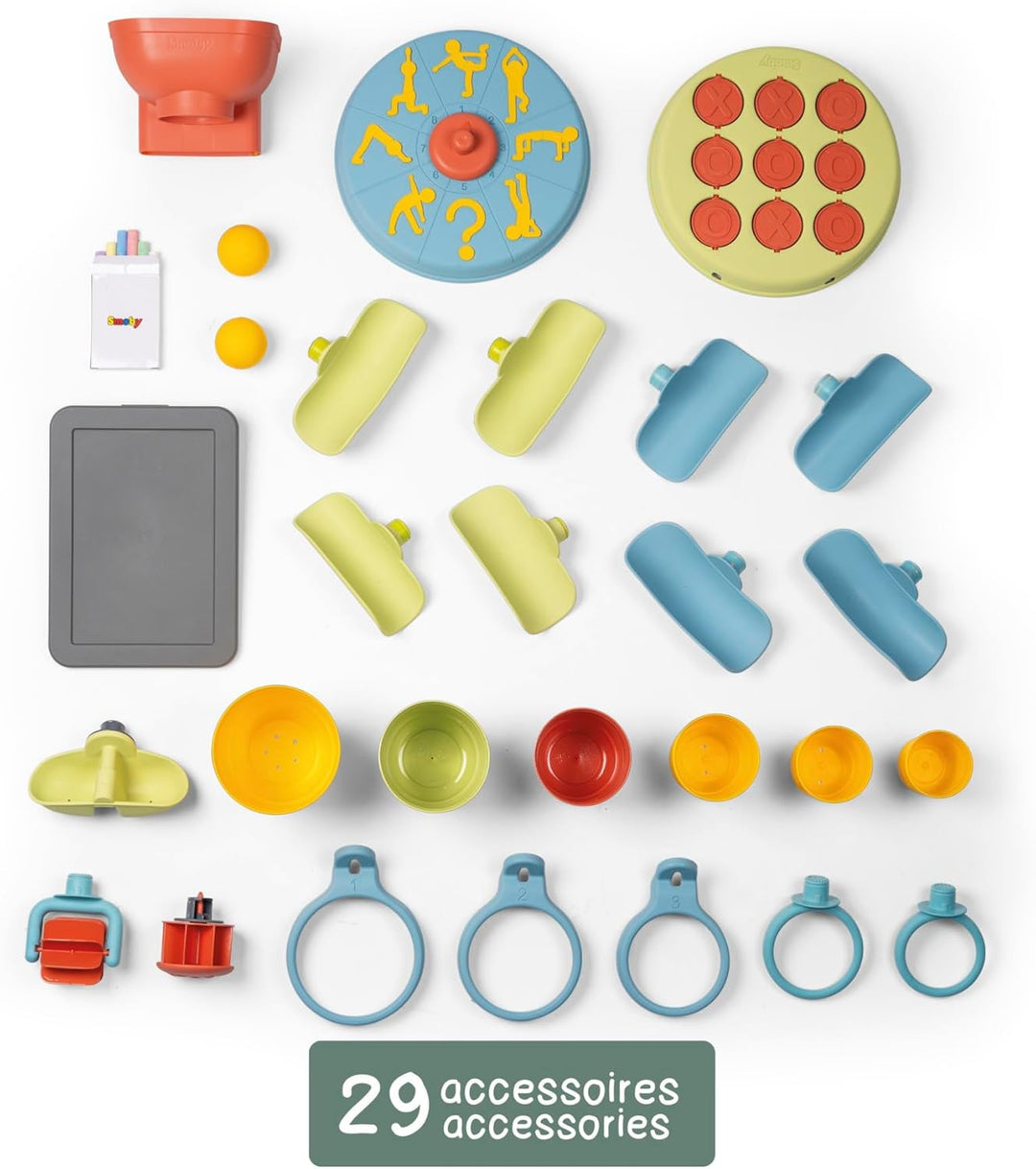 Smoby Life - Activity Wall - aus 84% Recyclingmaterial - Interaktiver Spielwand mit 6 Aktivitäten &