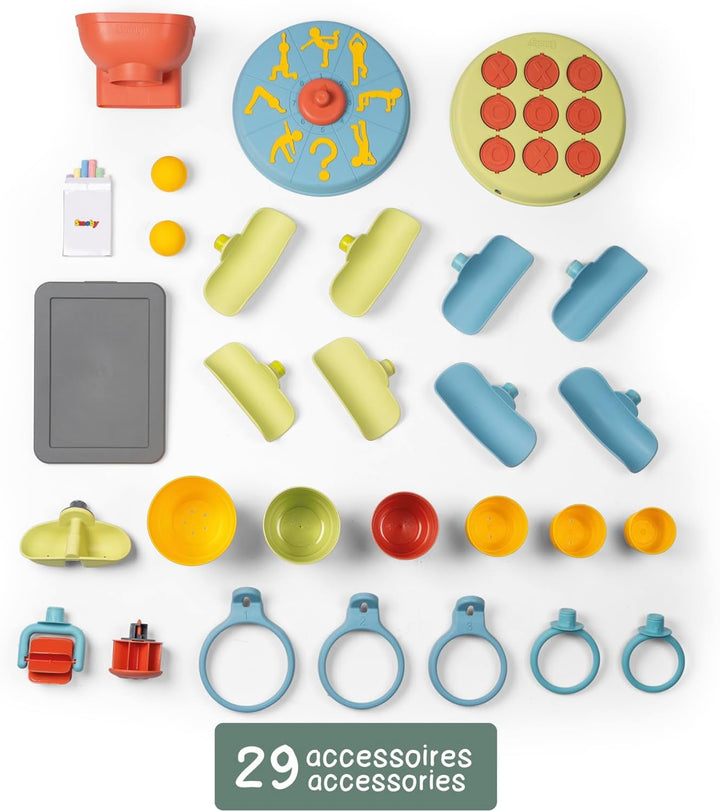 Smoby Life - Activity Wall - aus 84% Recyclingmaterial - Interaktiver Spielwand mit 6 Aktivitäten &