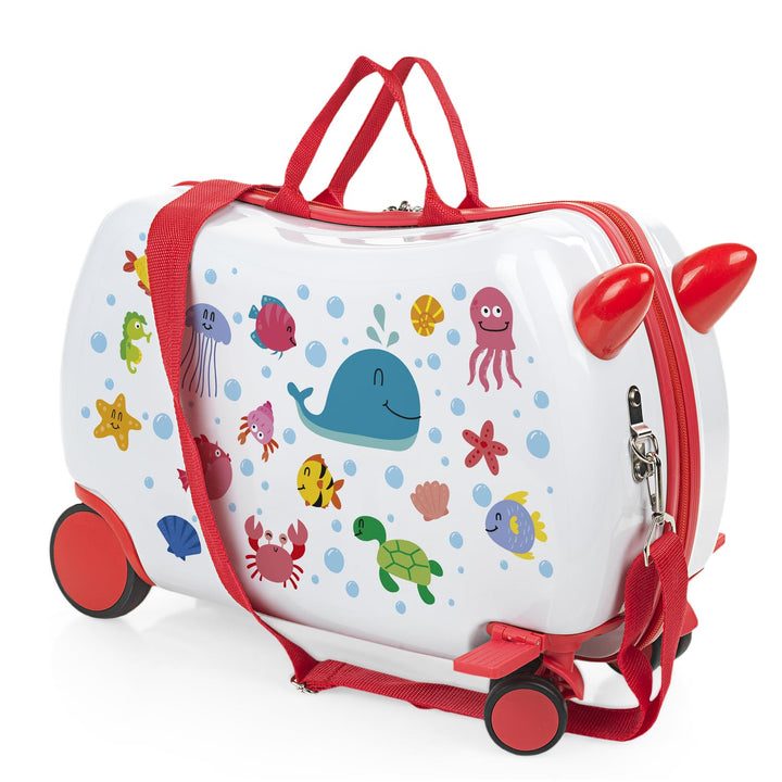 ITACA - Kinderkoffer Mädchen & Jungen: Zum Draufsitzen, Kindergepäck, Kindertrolley - Reisebegleiter