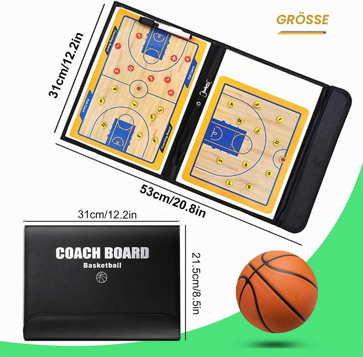 RoseFlower Basketball Taktikboard, Professional Basketball Taktikbrett Coach Board Magnetische Train