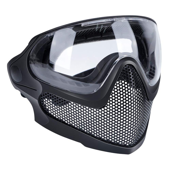 ATAIRSOFT Airsoft 2 Modi Taktische Sicherheit Schutz Vollmaske Antibeschlagbrille Set mit 3 Wechselo