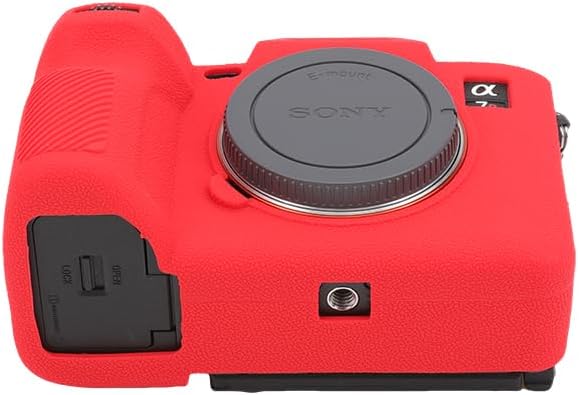 Rieibi Alpha 7R V Hülle, Silikonhülle für A7R V Kamera, Silikon-Schutzhülle für A7R5 Rot, Rot