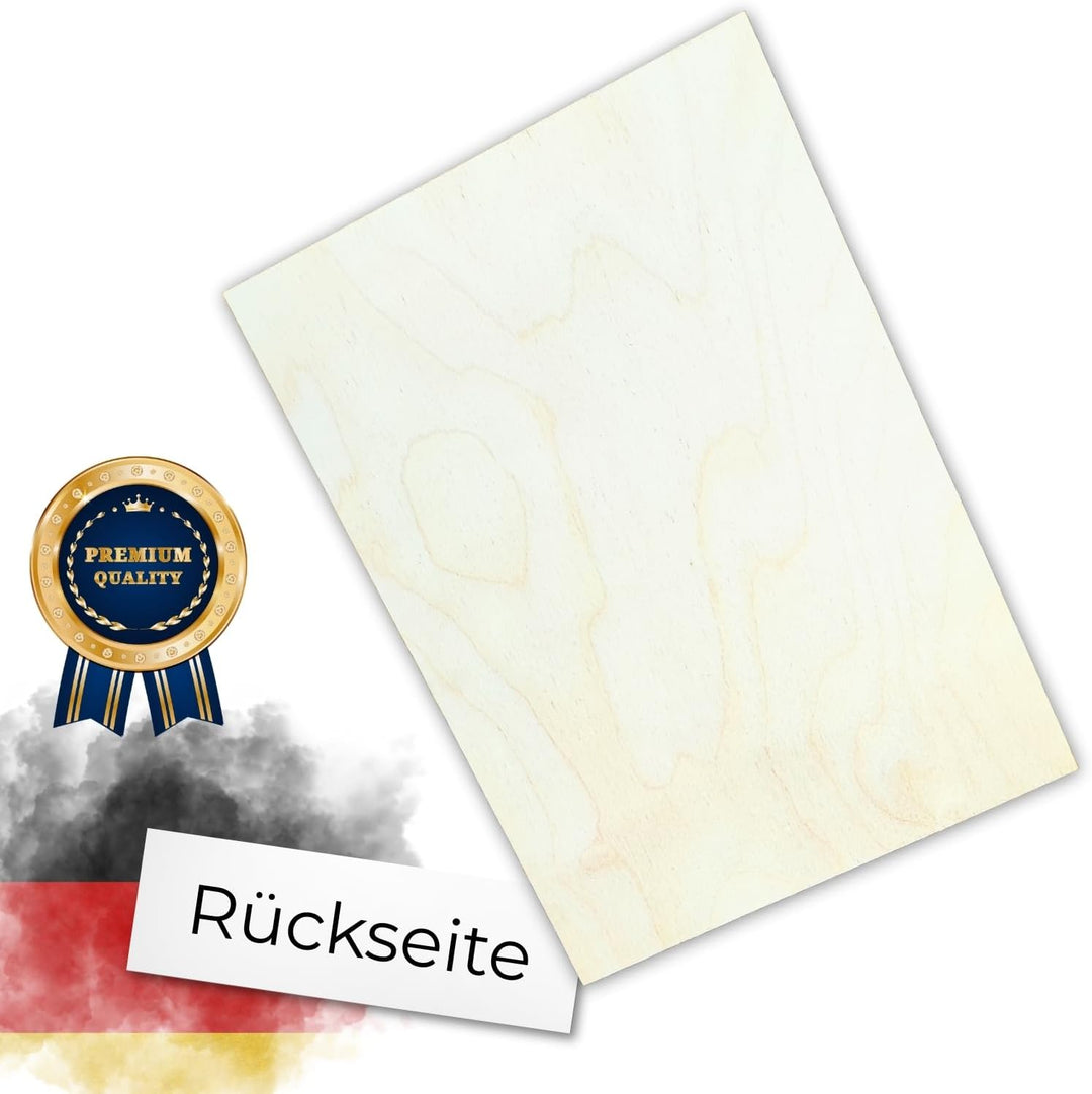 Sperrholz Birke 3mm - Premium Holzplatten für Lasercut, Gravur, Basteln, glatte Oberfläche, ideal fü