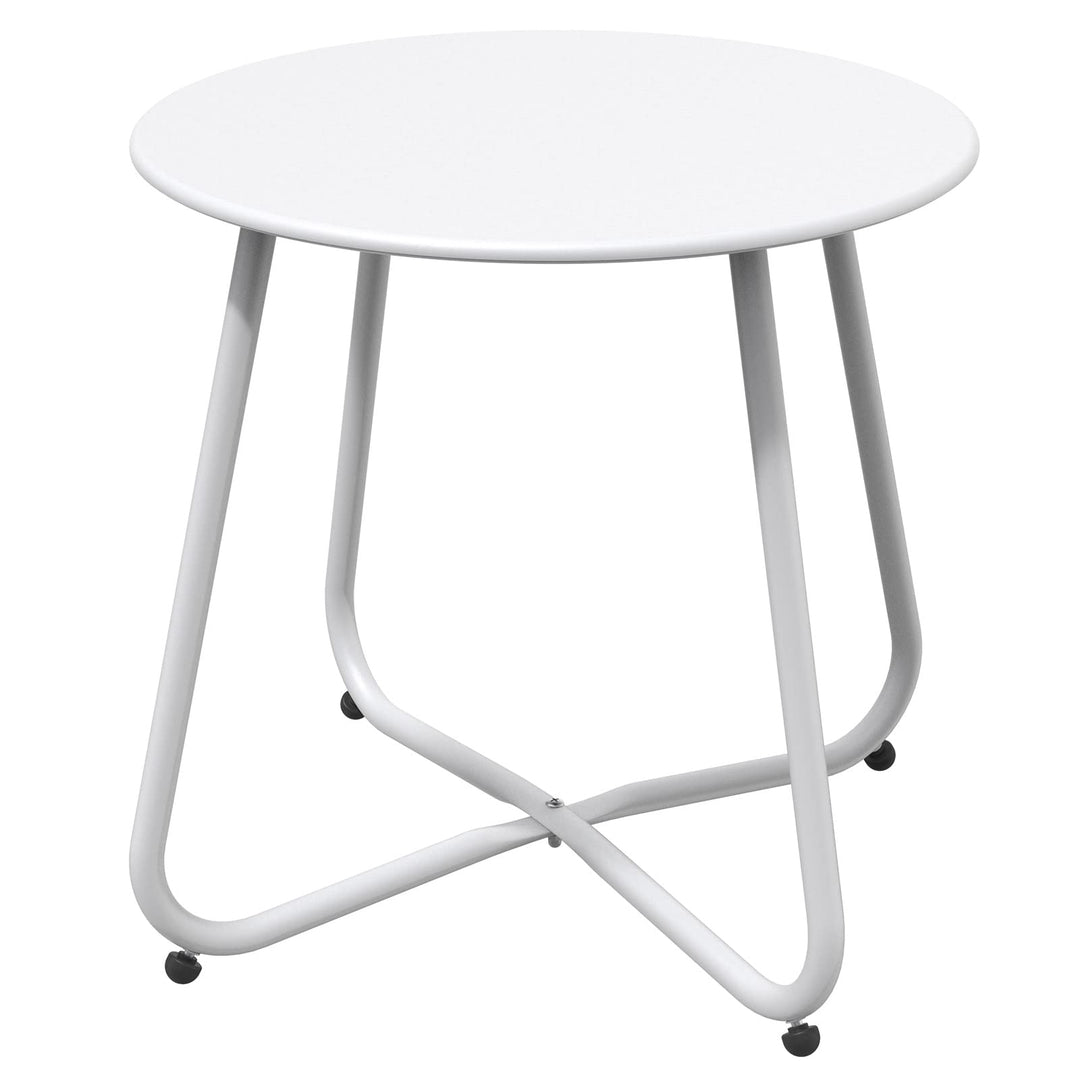 Grand patio Couchtische, Sofatisch, Leicht, Stabil, Einfacher Aufbau, Runder Kaffeetisch ideal für D